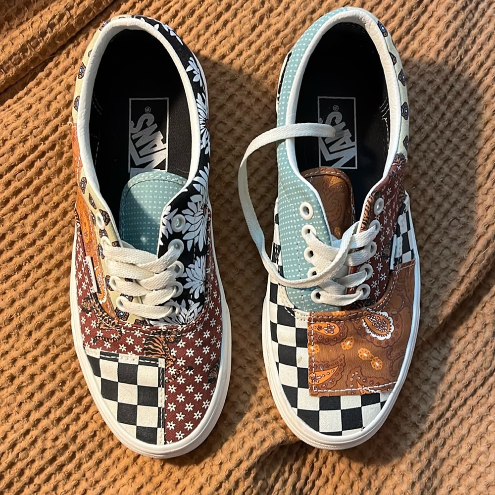 Patchwork vans sneakers
